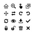 Icons set. Toolbar, edit and customize Royalty Free Stock Photo