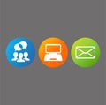 icons and shortcuts for social networks and media Royalty Free Stock Photo