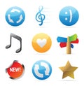 Icons for signs Royalty Free Stock Photo