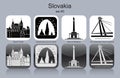 Icons of Slovakia Royalty Free Stock Photo
