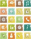 Icons Social Networking Grunge