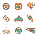 Icons Style Icons Style toy icons, mono vector symbols