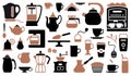 Icons of tea and coffee