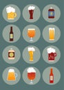 Icons on the theme beer