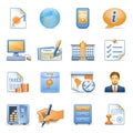 Icons for web blue orange series 4