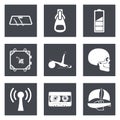 Icons for Web Design and Mobile Applications set 3 Royalty Free Stock Photo