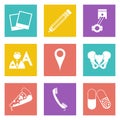 Icons for Web Design set 23 Royalty Free Stock Photo