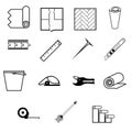 Icons for working with linoleum