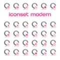 Iconset Modern Magenta