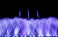 Bangkok,Thailand on December 10,2018:ICONIC Multimedia Water Features with Dancing Fountain Show at River Park of ICONSIAM,the new