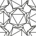 Icosahedron pattern vector4
