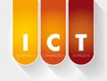 ICT - Information and Communication Technology Royalty Free Stock Photo