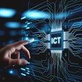 ICT Innovation Hub: Powering the Future of Digital Technology. Royalty Free Stock Photo