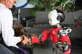 ICub is a research-grade humanoid robot designed by IIT to help developing and testing embodied AI algorithms