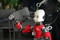 ICub is a research-grade humanoid robot designed by IIT to help developing and testing embodied AI algorithms