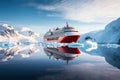 Icy Antarctica cruise. Generate Ai