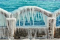Icy Arch with Icicles Royalty Free Stock Photo