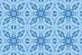 Icy art with blue abstract seamless pattern Royalty Free Stock Photo