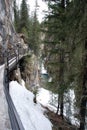 Icy Canyon Walkway Royalty Free Stock Photo