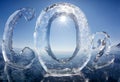 Icy chemical formula of carbon dioxide CO2