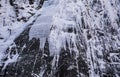 Icy fjord wall of Trollfjorden, Lofoten, northern Norway