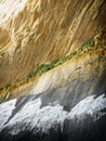 Icy flora and rock formations at Calf Creek Falls, northern Grand Staircase Escalante Royalty Free Stock Photo