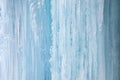 Icy, frozen textured icicle wall for background Royalty Free Stock Photo