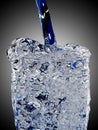 Icy glas of water Royalty Free Stock Photo