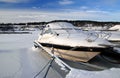 Icy motorboat