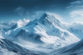 Icy mountain peaks create a breathtaking natural backdrop