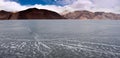 Icy Pangong Lake, Ladakh, Kashmir