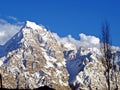 icy peak, Karakoram mountain range, Pakistan Royalty Free Stock Photo