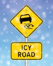Icy Road Royalty Free Stock Photo
