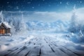 Icy road in a vast winter landscape creates a tranquil scene Royalty Free Stock Photo