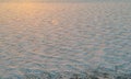 Drone shot of a frozen Lake Erie