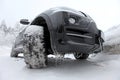 Icy SUV Car Royalty Free Stock Photo