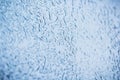 Icy texture on glass. Winter concept. Ice background. Royalty Free Stock Photo