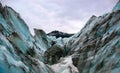 Icy views on Fox Glacier, New Zealand Royalty Free Stock Photo