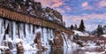 Icy Water Flumes Sunset