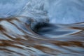 Icy waters of a winter river Royalty Free Stock Photo