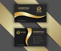 Business card black and gold