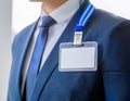 ID card or badge, symbolizing personal identification, credentials, and verification