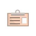 Id card clip office work business equipment icon