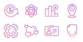 Id card, Dollar exchange and Heart icons set. Seo gear, Decreasing graph and Timer signs. Vector