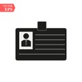 Id cards icon - vector name tag - identity badge symbol eps10 Royalty Free Stock Photo