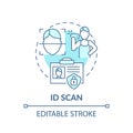 ID scan concept icon