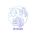 ID scan concept icon