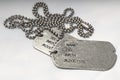 army chain ID tag