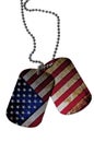 ID tags with USA flag Royalty Free Stock Photo