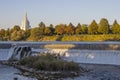 Idaho Falls, Idaho with the historic LDS Temple Royalty Free Stock Photo